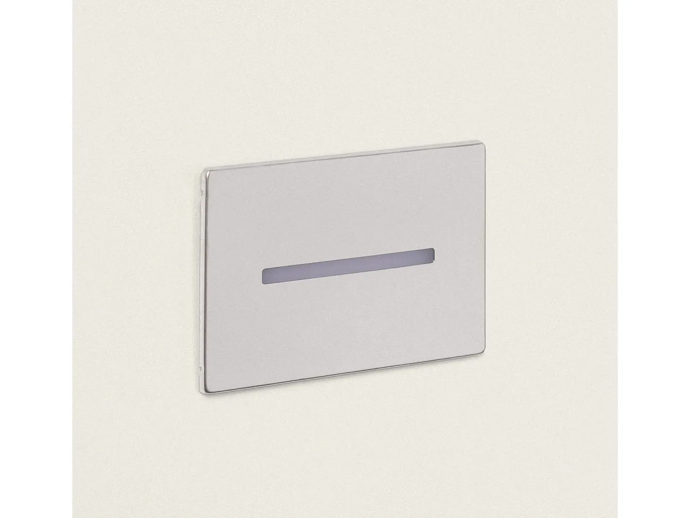 Ledkia Baliza Exterior LED 3W Empotrable Pared Wabi Lineal Plateado New