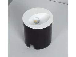 Ledkia Iluminación Exterior-Baliza Exterior LED 3W Empotrable Pared Circular Coney 2700K Cálido Blanco