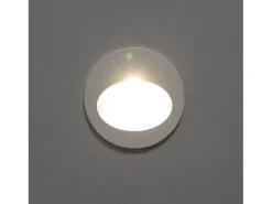 Ledkia Iluminación Exterior-Baliza Exterior LED 3W Empotrable Pared Circular Coney 2700K Cálido Blanco