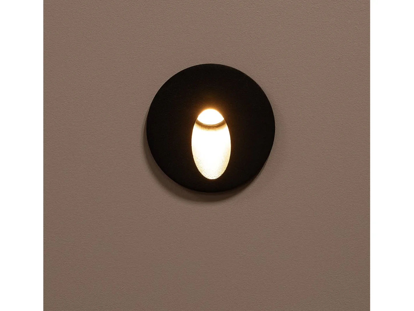Ledkia Iluminación Exterior-Baliza Exterior LED 3W Empotrable Pared Circular Boiler 4000K Blanco Neutro Gris