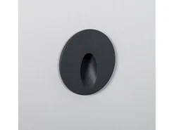 Ledkia Iluminación Exterior-Baliza Exterior LED 3W Empotrable Pared Circular Boiler 4000K Blanco Neutro Gris