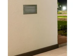 Ledkia Baliza Exterior LED 9W Empotrable Pared Negro Drive 3000K Blanco Cálido Gris