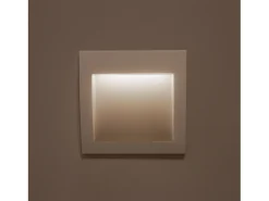 Clearance Ledkia Baliza Exterior LED 4W Empotrable Pared Cuadrado Natt 2700K Cálido Blanco