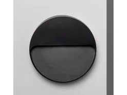Outlet Ledkia Baliza Exterior LED 6W Superficie Pared Febo 6000K Blanco Frío Negro