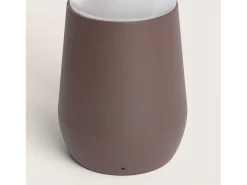 Ledkia Iluminación Exterior-Baliza Exterior LED 8W Superficie Pie 38cm Double-Danko Óxido Transparente