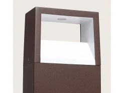 Ledkia Baliza Exterior LED 9W Superficie Pie 50cm Aluminio Sheffield Óxido Transparente Online
