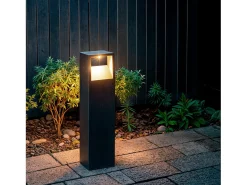Ledkia Baliza Exterior LED 9W Superficie Pie 50cm Aluminio Sheffield Óxido Transparente Online