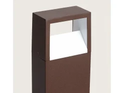 Ledkia Baliza Exterior LED 9W Superficie Pie 50cm Aluminio Sheffield Óxido Transparente Online