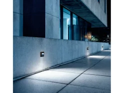 Ledkia Baliza Exterior LED 1.5W Superficie Pared Antracita Clover 6000K Blanco Frío Transparente Sale