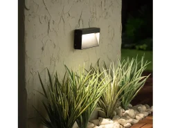 Ledkia Baliza Exterior LED 6W Superficie Pared Columbia 4000K Blanco Neutro Negro