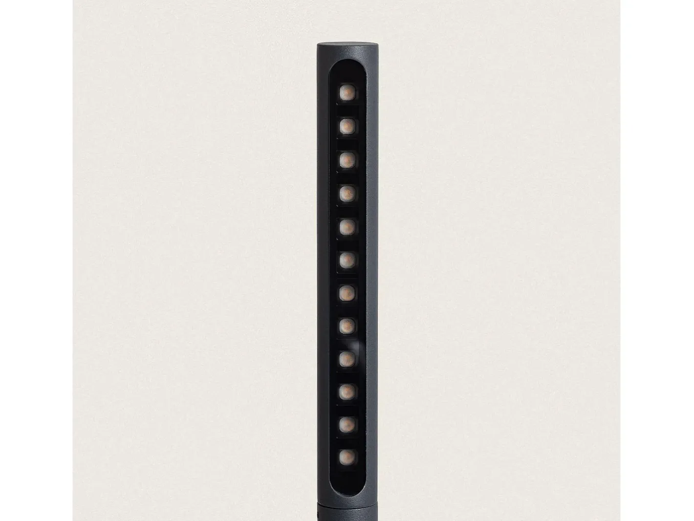 Clearance Ledkia Baliza Exterior LED 8W Superficie Pie 80cm Aidan Antracita Transparente