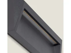 Online Ledkia Baliza Exterior LED 2W Superficie Pared Antracita Chester 4000K Blanco Neutro Transparente