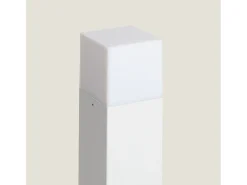 New Ledkia Baliza Exterior Superficie Pie 74cm Augusta Blanca Blanco