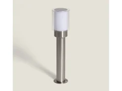 Ledkia Iluminación Exterior-Baliza Exterior Superficie Pie 50cm Acero Inoxidable Martin Gris