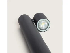 Ledkia Iluminación Exterior-Baliza Exterior Superficie Pie 90cm Acero Inoxidable Stone Antracita Transparente