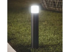 Ledkia Baliza Exterior Superficie Pie 50cm Aluminio Docker Negro Hot