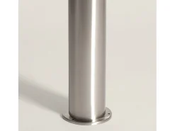 Ledkia Iluminación Exterior-Baliza Exterior Superficie Pie 50cm Acero Inoxidable Cloony Gris