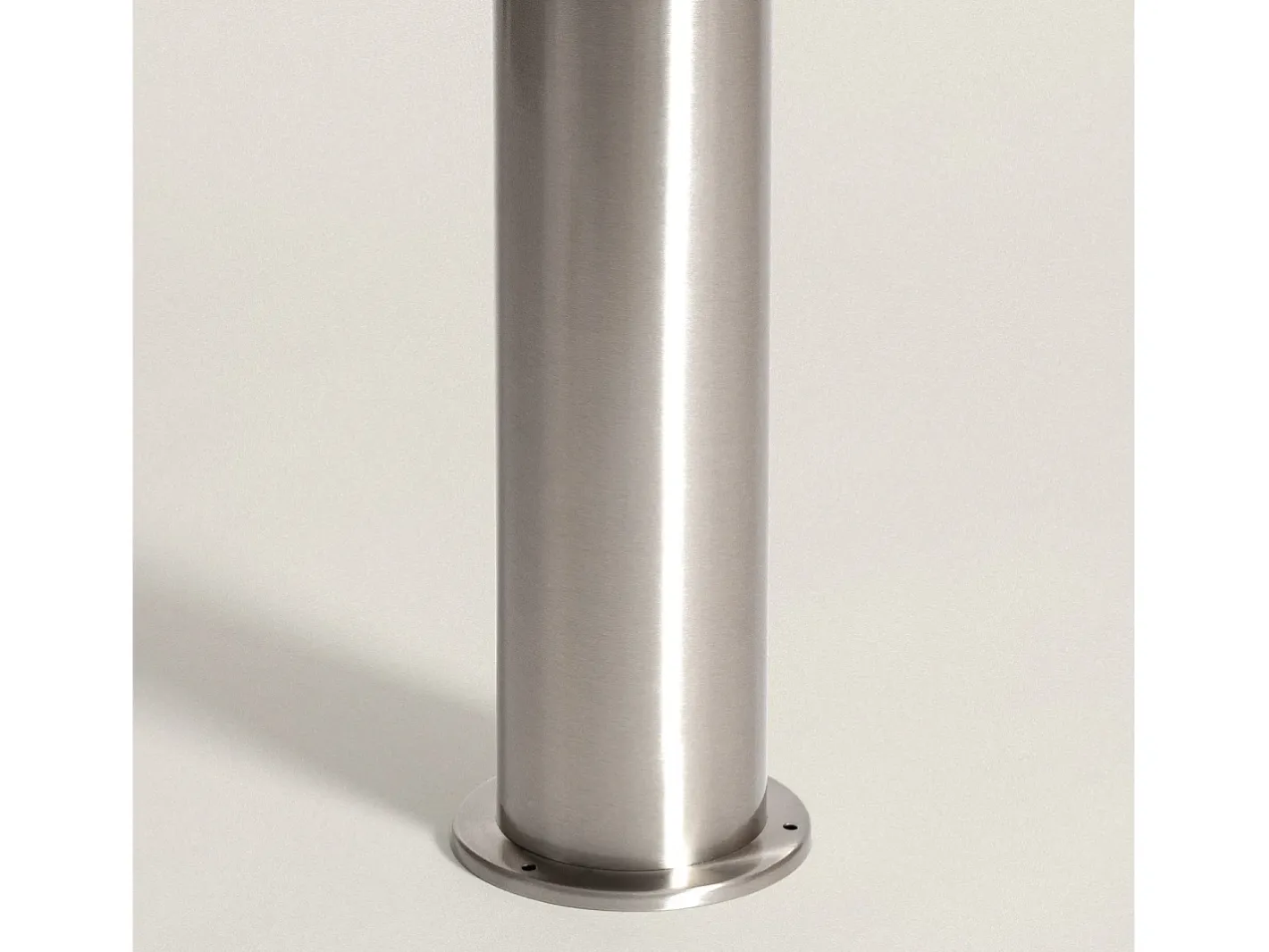 Ledkia Iluminación Exterior-Baliza Exterior Superficie Pie 50cm Acero Inoxidable Cloony Gris