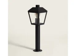 Ledkia Iluminación Exterior-Baliza Exterior Superficie Pie 50cm Aluminio Mukom Negro
