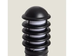 Ledkia Baliza Exterior Superficie Pie 40cm Guiza Negro Hot