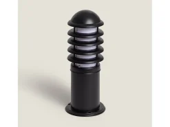 Ledkia Baliza Exterior Superficie Pie 40cm Guiza Negro Hot