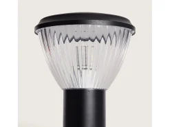 Ledkia Iluminación Exterior-Baliza Exterior Superficie Pie 35cm Polaris Negro