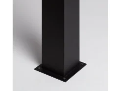 Clearance Ledkia Baliza Exterior Superficie Pie 74cm con Enchufe Tipo F Schuko Augusta Negra Negro