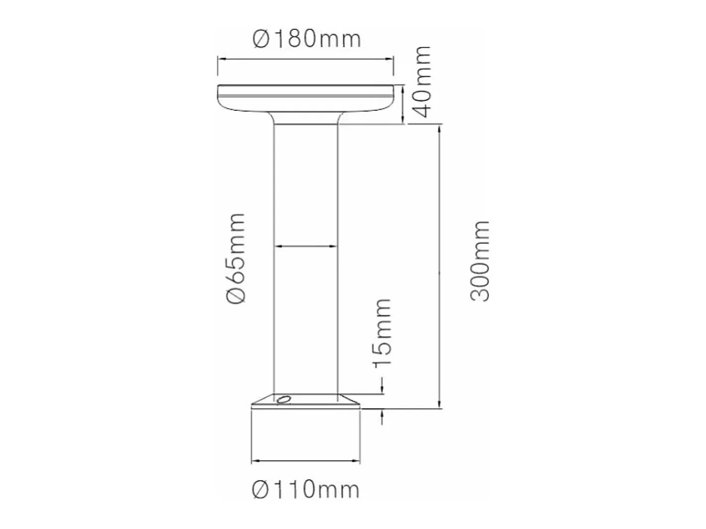 Outlet Baliza LED Mac Floor Corten 3000K - 12W IP65 de 30 cm de altura para exterior en aluminio - Downlight - Beneito & Faure Marru00f3n