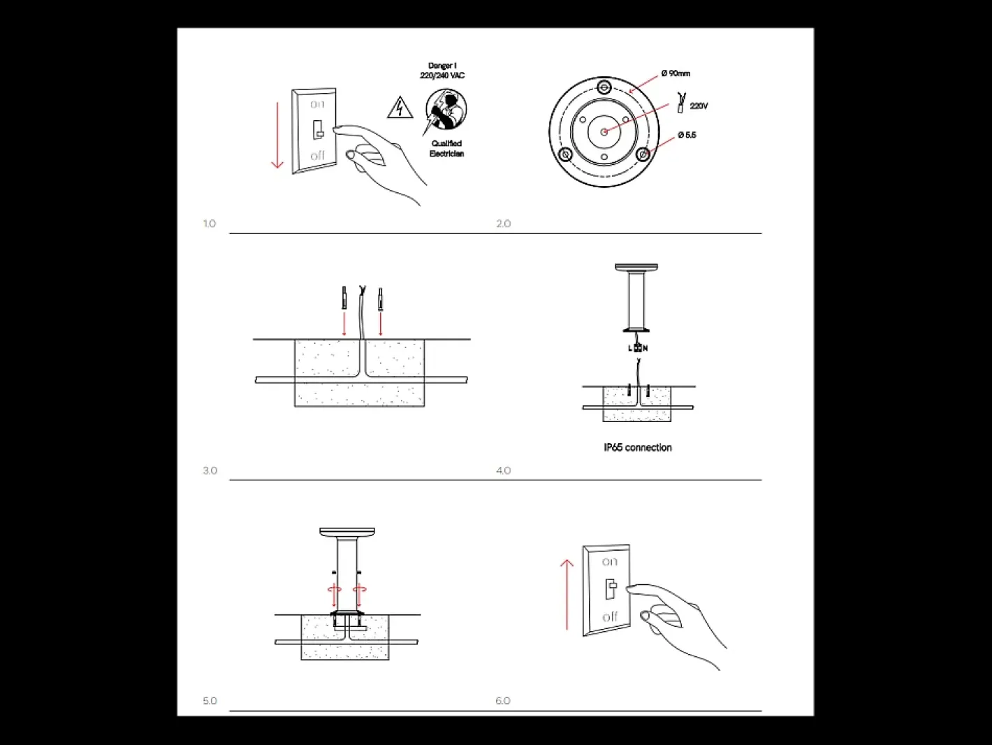 Outlet Baliza LED Mac Floor Corten 3000K - 12W IP65 de 30 cm de altura para exterior en aluminio - Downlight - Beneito & Faure Marru00f3n