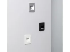 Ledkia Baliza LED 1.5W Empotrable Pared Negro Randy 3000K Blanco Cálido Transparente