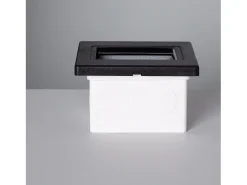 Ledkia Baliza LED 1.5W Empotrable Pared Negro Randy 3000K Blanco Cálido Transparente