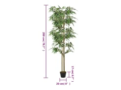 Bambú artificial 1520 hojas 200 cm Verde Discount
