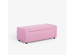 AHD Vajilla-Banco con almacenamiento de tela para dormitorio y recibidor Merak - Rosa