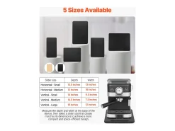 Bandeja Deslizante SucceBuy para Aparatos de Cocina, 35,6 x 24,1 cm, Tabla Móvil, para Cafetera, Pequeños Electrodomésticos de Cocina, Negro