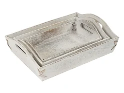 Clearance MCW Bandeja -C50 Shabby look (juego de 3), , shabby Blanco