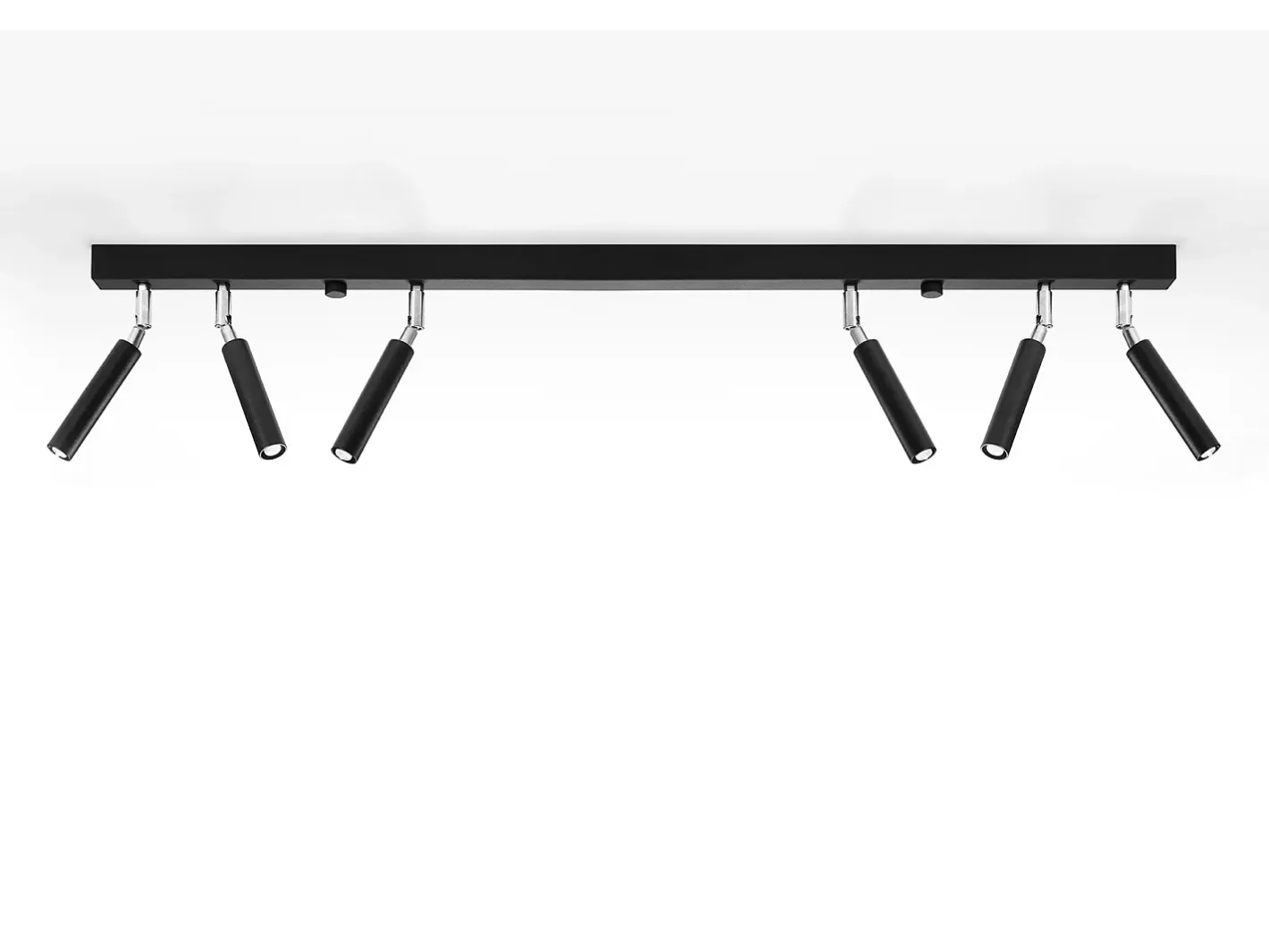 New Sollux Lighting Barra Dritta Flush 6 Luce Nera G9 Barra recta Flush 6 Light Black G9 Negro