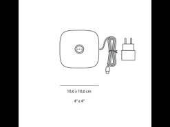 Lámpara De Mesa-Base de carga de contacto magnético para Ofelia pro wireless Negro