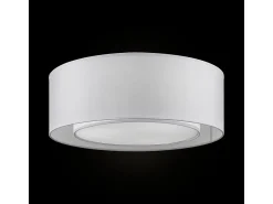 Maytoni Plafón-Bergamo Plafón Flush Cilíndrico Cromo, 3 Luces, E27 Gris