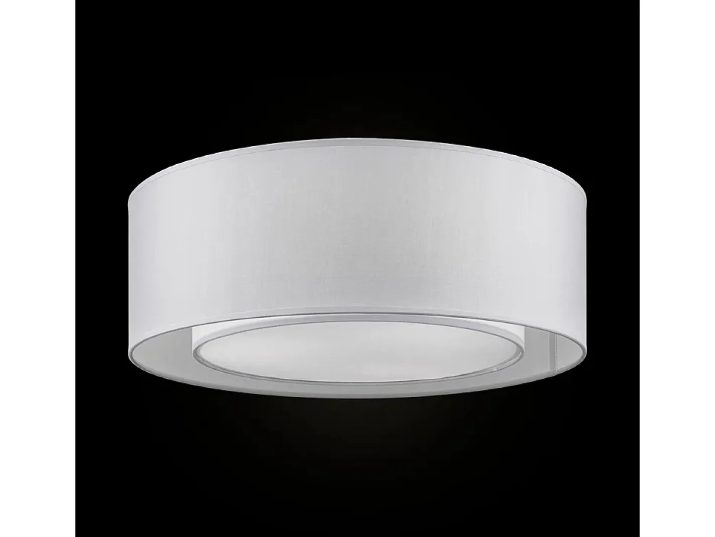 Maytoni Plafón-Bergamo Plafón Flush Cilíndrico Cromo, 3 Luces, E27 Gris