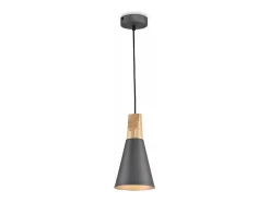 Maytoni Lámpara Suspendida-Bicones Lámpara Colgante Techo Dome , 1 Luz, E27 Gris