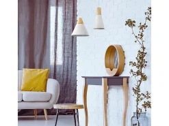 Maytoni Bicones Lámpara Colgante Techo Dome , 1 Luz, E27 Blanco