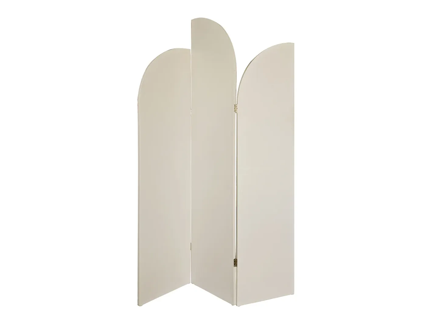 OZAIA Biombo asimétrico 3 paneles de tela 120 x 180 cm, , SYVANA Crema Best