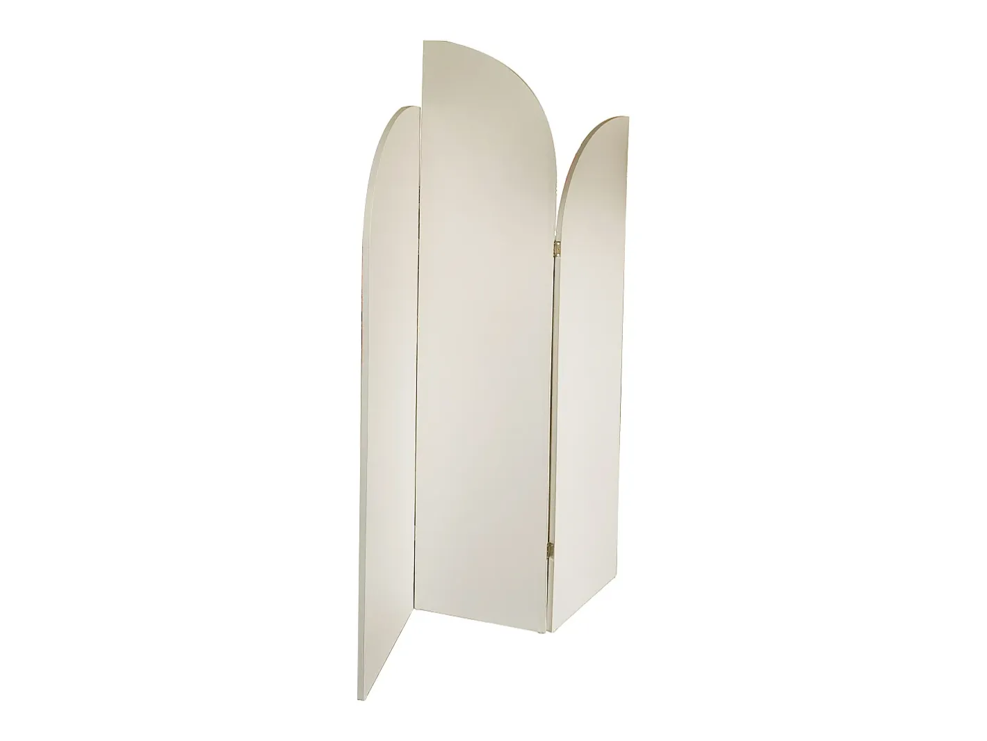 OZAIA Biombo asimétrico 3 paneles de tela 120 x 180 cm, , SYVANA Crema Best