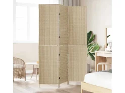 Biombo 147 x 180 cm polirratán Beige Outlet