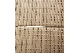 Biombo 147 x 180 cm polirratán Beige Outlet