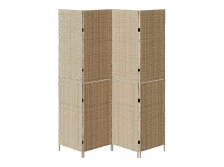 Biombo-Biombo 196 x 200 cm polirratán Beige