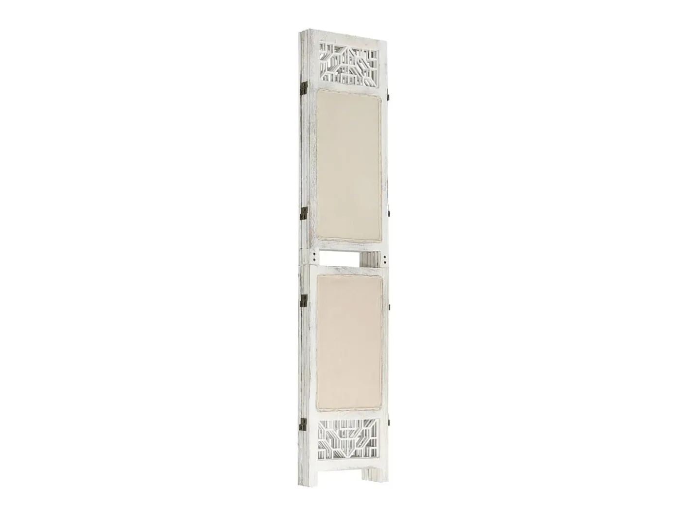 Biombo de 4 paneles 140x165 cm Tela Crema Hot