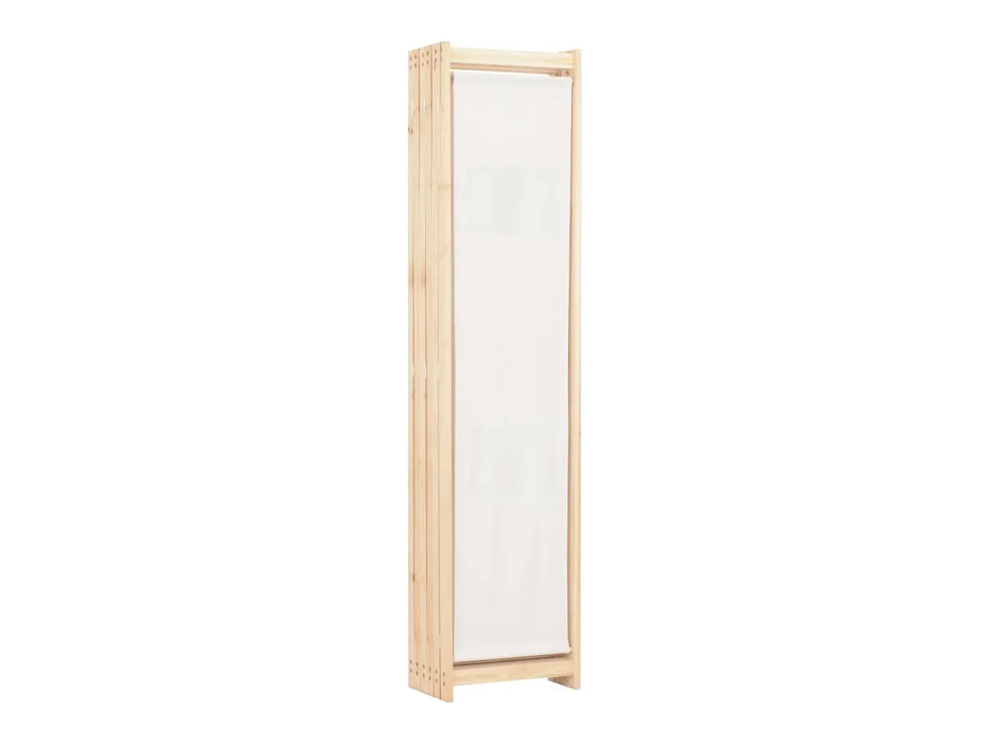 Clearance Biombo de 6 paneles 240 x 170 x 4 cm Tela Crema