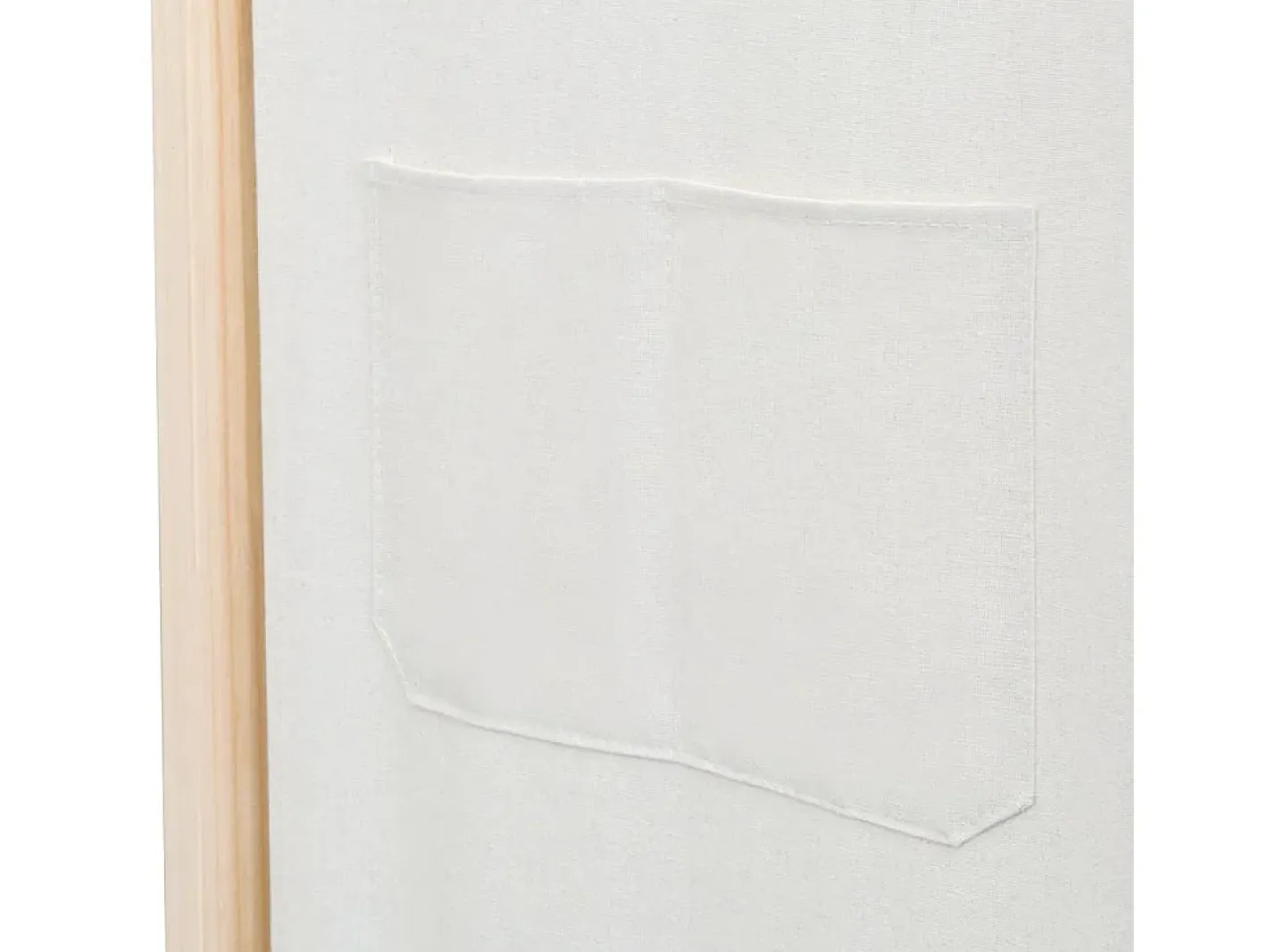 Clearance Biombo de 6 paneles 240 x 170 x 4 cm Tela Crema