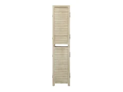 Biombo de 4 paneles de madera maciza de paulownia 140x165 cm ES548118 Marru00f3n Online